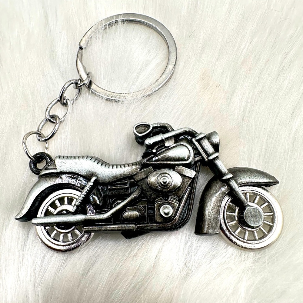 Metal Harley- Indian Style Motorcycle 3D Keychain